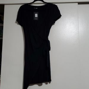 Fashion Nova black dress.  Ties on side.